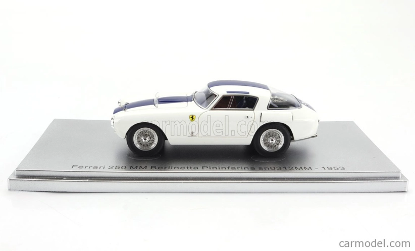 Kess-model Ferrari 250mm Sn0312mm Berlinetta Pininfarina 1953 1:43 Biela modrá
