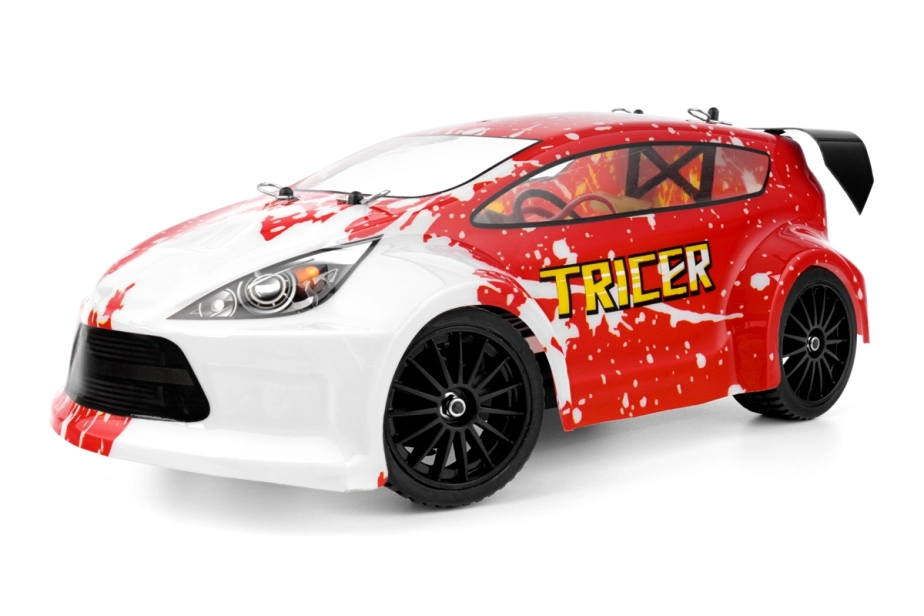 HiMOTO 1:18 Rally TRICER 2,4 GHz RTR set, červená