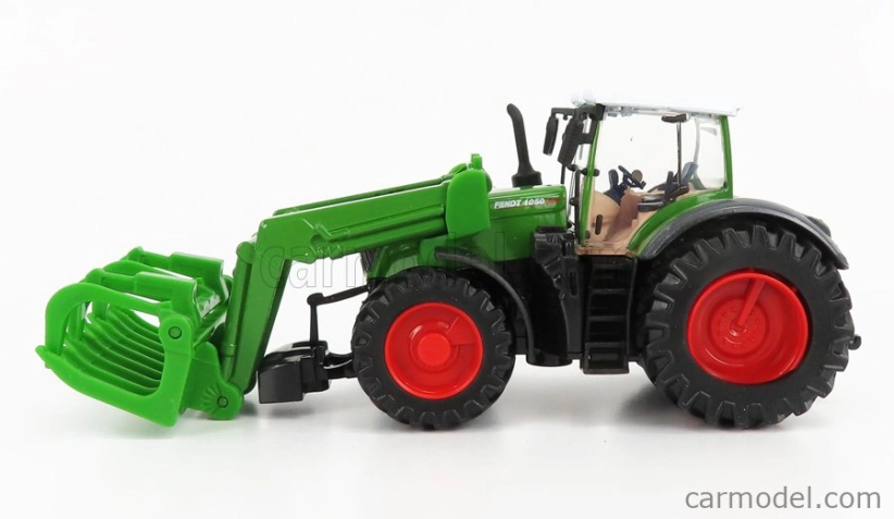 Bburago Fendt Vario 1050 Tractor With Front Grapple 2016 1:50 Zelená Šedá Červená