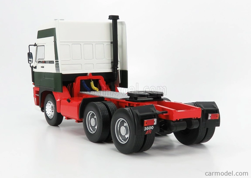 Road-kings DAF 3600 Space Cab Tractor Truck 3-assi 1986 1:18 Bielo-zeleno-červená