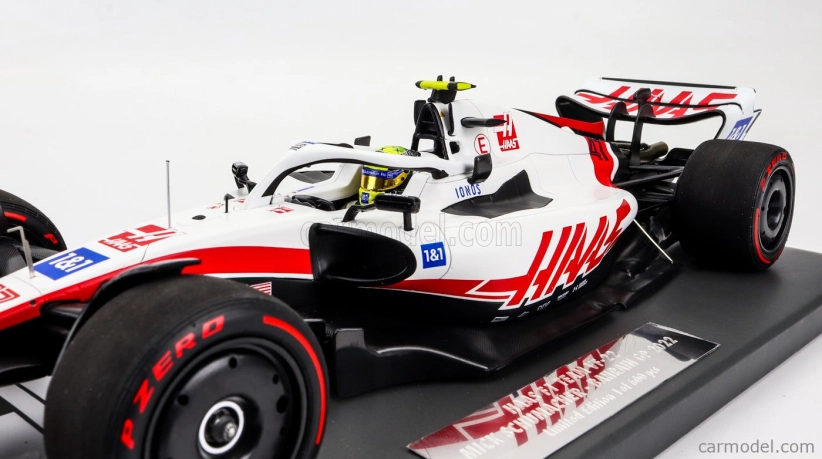 Minichamps Haas F1 Vf-22 Ferrari Team Haas N 47 Bahrain Gp 2022 Mick Schumacher 1:18 Biela čierna červená