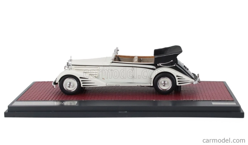 Modely v mierke Matrix Maybach Zeppelin Ds8 Cabriolet Open 1934 1:43 White