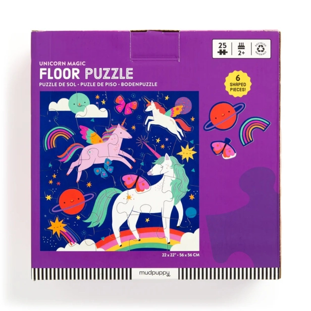 Mudpuppy Magické jednorožce Podlahové puzzle 25 dielikov