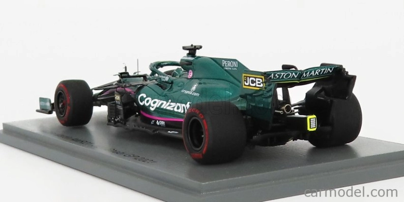 Spark-model Aston martin F1 Amr21 Mercedes M12 Eq Power+ Team Cognizant Formula One N 18 Abu Dhabi GP 2021 Lance Stroll - 100. GP 1:43 Green