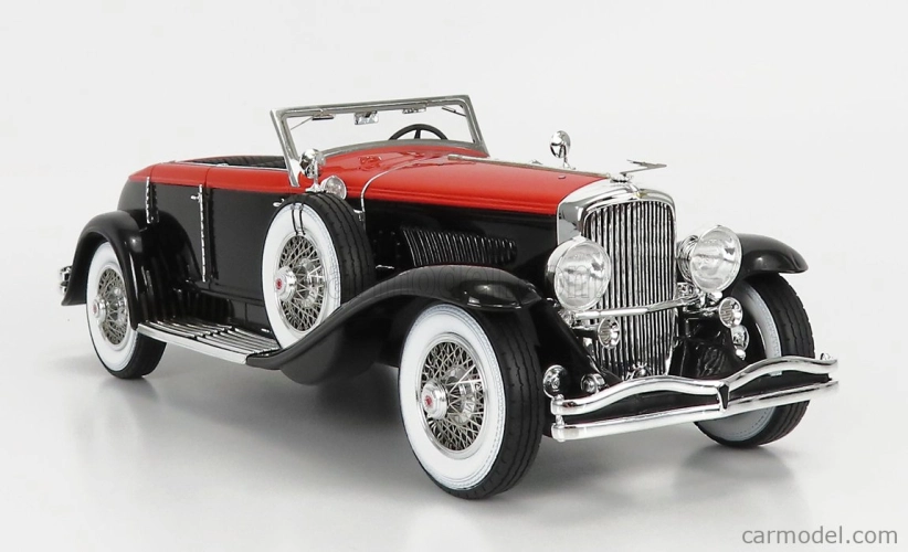 Modely v mierke Matrix Duesenberg J Riviera Phaeton By Brunn Cabriolet Open 1934 1:18 Black Orange