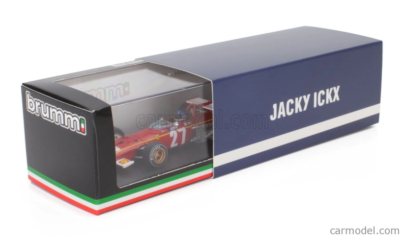 Brumm Ferrari F1 312b N 27 Belgium Gp 1970 Jacky Ickx - s figúrkou vodiča 1:43 červená biela