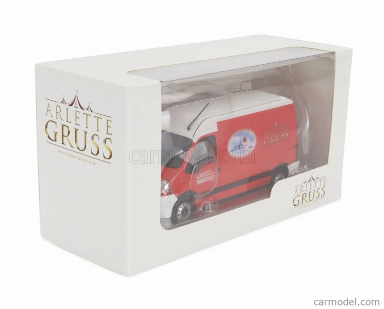 Eligor Renault Master Van Arlette Gruss 2003 1:43 červená biela
