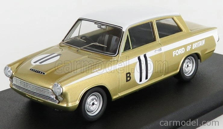 Trofeu Ford england Cortina Gt N 11 2nd 12h Marlboro 1963 H.taylor - J.blumer 1:43 Gold Met White