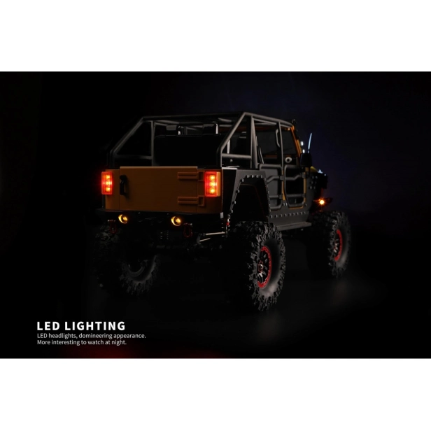 RC auto DF-4S PRO Crawler 313 mm 1:10, žltá