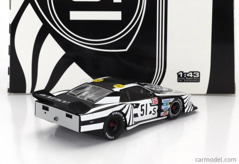 Ixo-models Lancia Beta Montecarlo Turbo N 51 6h Silverstone 1979 Riccardo Patrese - Walter Rohrl 1:43 čierna biela