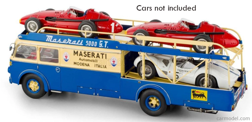 Cmc Fiat 642rn2 Nákladné auto Bartoletti Maserati Car Transporter 1957 1:18 Modrá žltá