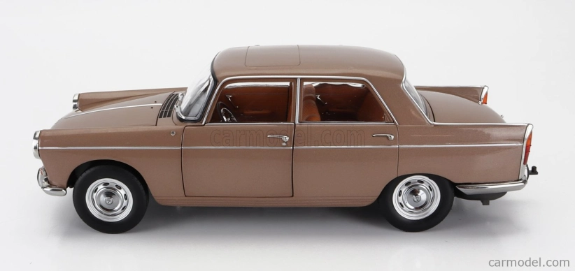 Norev Peugeot 404 With Caravan Roulotte Henon 1965 1:18 Brown Met