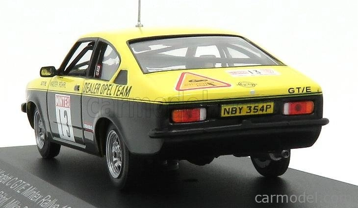 Cmr Opel Kadett C Gt/e N 13 Rally Mintex 1977 Walter Rohrl - Mike Broad 1:43 Žlutá Černá