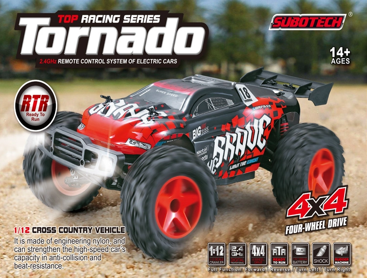 RC auto Pioneer Brave, bieločervená