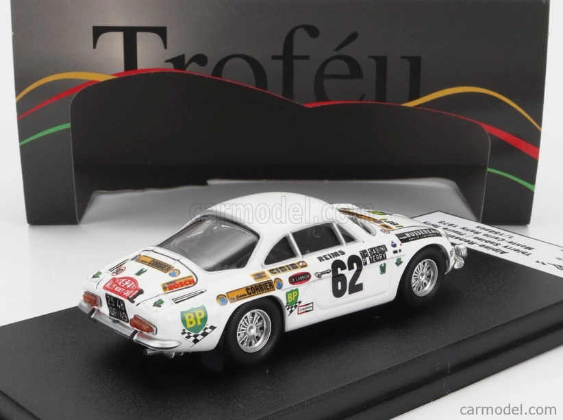 Trofeu Renault A110 Alpine N 62 Rally Montecarlo 1973 Thierry Sabine - Pierre Terry 1:43 Bílá