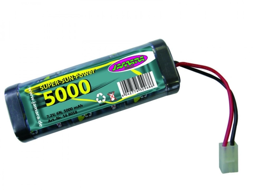 9,6V/5000mAh DEAN T-plug AKU PACK Super Sun Power