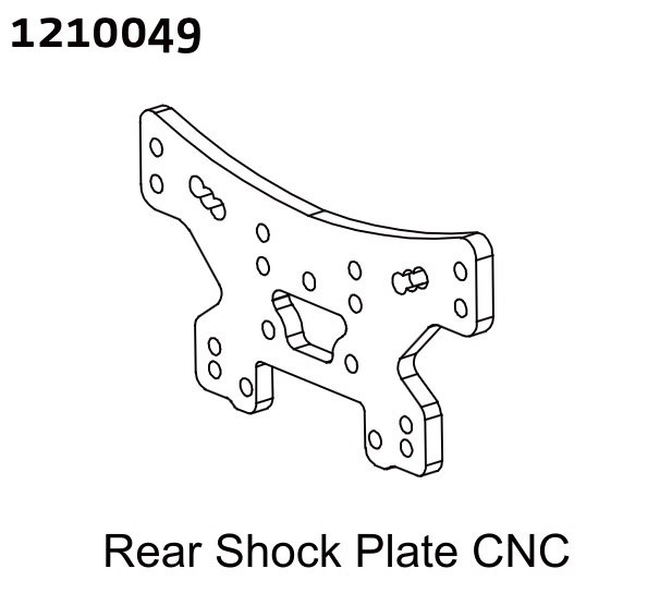 1210049 - Alu Rear Shock Tower - Rally