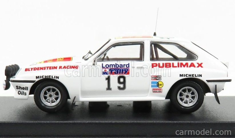 Trofeu Vauxhall Chevette Hsr (night Version) N 19 Rally Rac Lombard 1982 T.kaby - M.nicholson 1:43 Bílá
