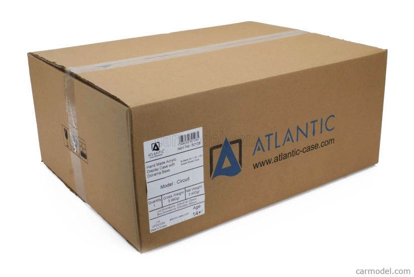 Atlantic Vetrina display box Diorama Base Pista - Racetrack Base - Lungh.lenght Cm 42.5 X Largh.width Cm 31.3 X Alt.height Cm 12.5 (altezza Interna Cm 11.3) 1:18 Různé