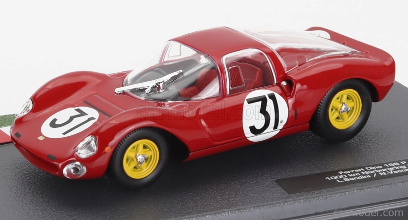 Edicola Ferrari Dino 166p Coupe N 31 1000km Nurburgring 1965 Lorenzo Bandini - Nino Vaccarella 1:43 Červená
