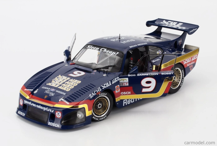 Werk83 Porsche 935 K3 3.2l Twin Turbo Team Garretson N 9 Winner 24h Daytona 1981 Bob Garretson - Bobby Rahal - Brian Redman 1:18 Modrá Zlatá Červená