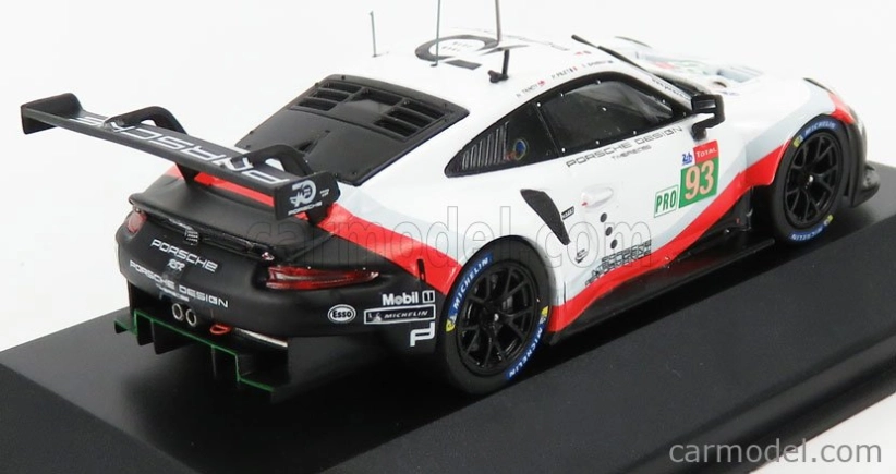 Ixo-models Porsche 911 991 Rsr Team Porsche Gt N 93 Lmgte Pro 24h Le Mans 2018 P.pilet - N.tandy - E.bamber 1:43 Biela čierna červená