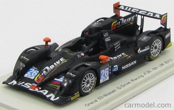 Spark-model Oreca 03-nissan Team G-drive Racing N 26 9. 24h Le Mans 2013 M.conway - J.martin - R.rusinov 1:43 Matt Black