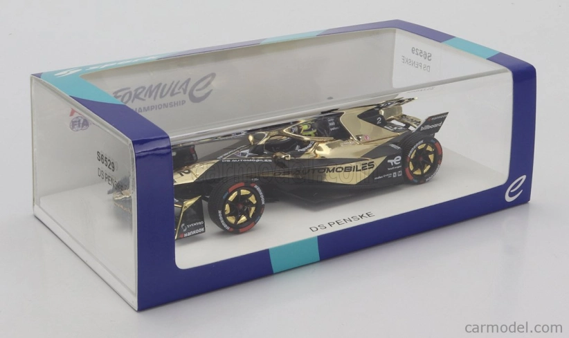 Spark-model Ds automobiles Formula-e E-tense Fe23 Team Ds Penske N 2 Season 2023-2024 Stoffel Vandoorne 1:43 Černé Zlato