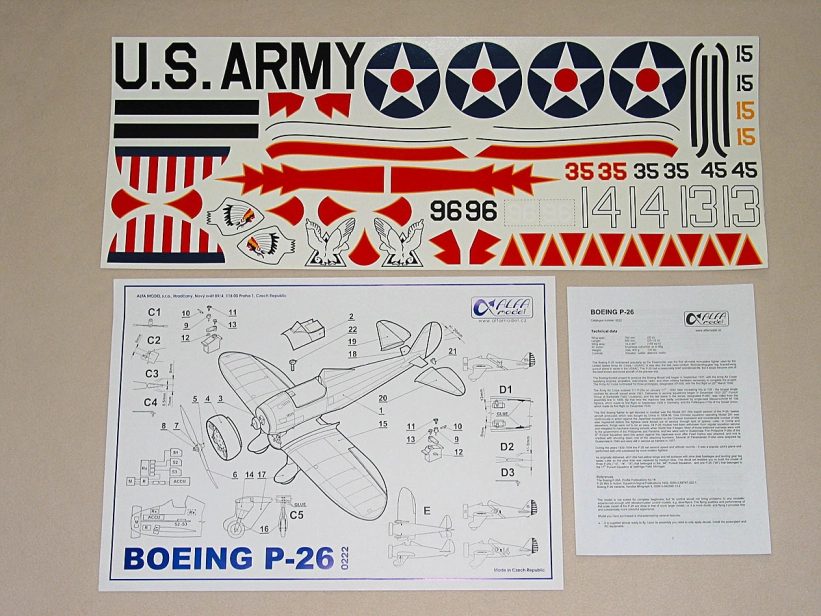 Boeing P-26 electro, 0222/B, ALFA MODEL