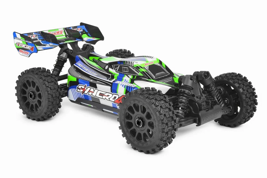 SYNCRO-4 - BUGGY 4WD 3-4S Brushless - RTR - 2026 zelená