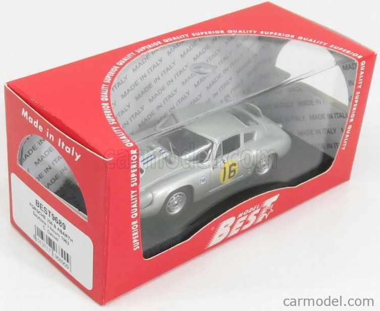 Najlepší model Porsche 356b Abarth N 16 Winner 3h Daytona 1963 C.cassel 1:43 Silver