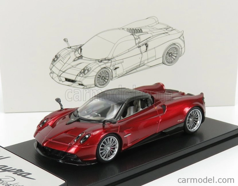 Lcd-model Pagani Huayra Roadster 2018 1:43 Red Met