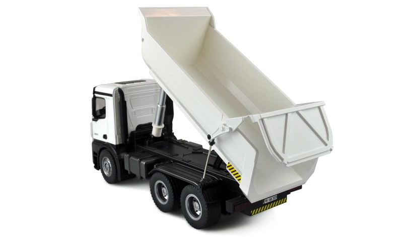RC celokovový sklápač Mercedes-Benz Arocs, biela