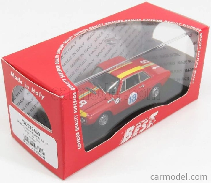 Best-model Lancia Fulvia Coupe 1.3 Hf N 18 1:43, červená