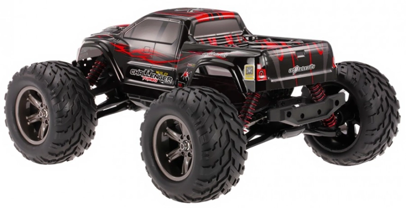 RC auto X9115 Challenger monster inovovaná verzia, červená + náhradná batéria