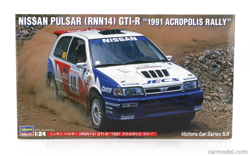 Hasegawa Nissan Pulsar Gti-r N 18 Rally Acroplis 1991 B.melander - S.blomqvist 1:24 /