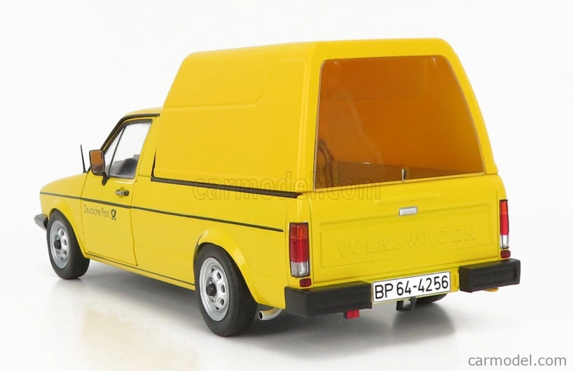 Solido Volkswagen Caddy Pick-up Mki Closed Van Poste 1982 1:18 Žltá