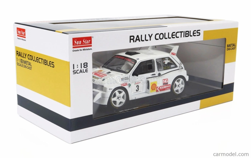 Sun-star Austin Mg Metro 6r4 N 3 Rally Shell Donegal International 2006 Colin Mcrae - Nicky Grist 1:18 Bílá