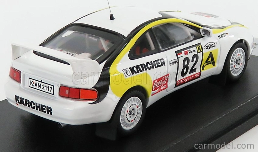 Trophy Toyota Celica Gt-four N 82 Rally Of Portugal 1995 U.nittel - M.eckardt 1:43 Biela Žltá Čierna