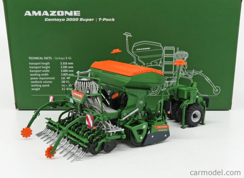 Universal hobbies Amazone 3000 Super Seminatrice - Seeder 2017 1:32 Zelená oranžová