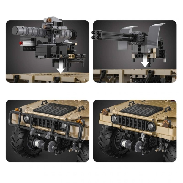 RC stavebnica Humvee Off-Road 1/8