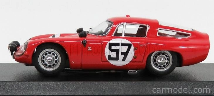 Najlepší model Alfa romeo Tz1 Coupe N 57 13. 24h Le Mans 1964 Bussinello - Deserti 1:43 Červená