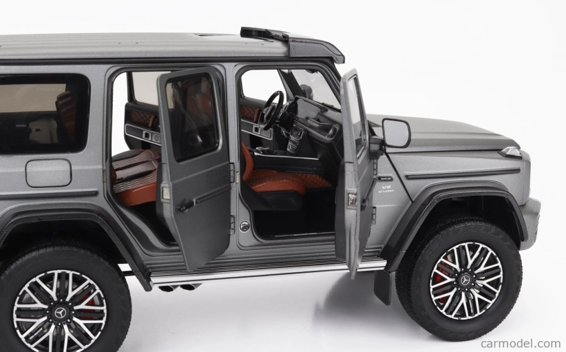 Nzg Mercedes benz G-class G63 4x4 Amg 2023 1:18 Platinová Magno Šedá