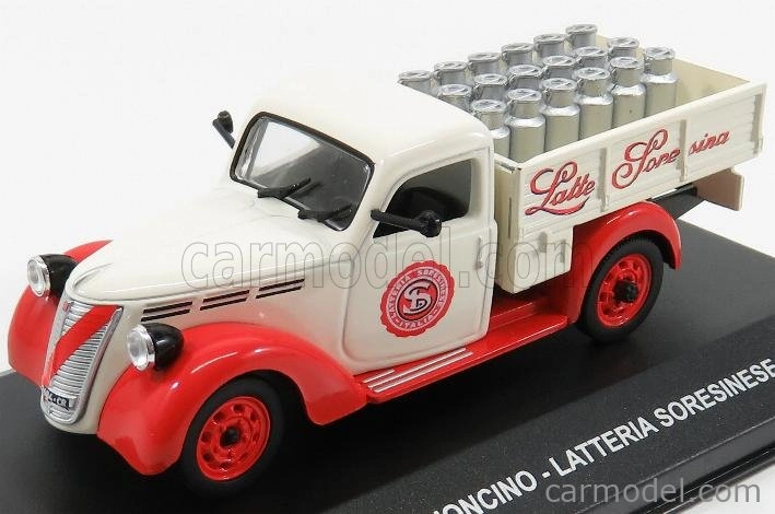 Edicola Fiat 1100 Elr Pick-up Latteria Soresinese 1952 1:43 Bielo-červená