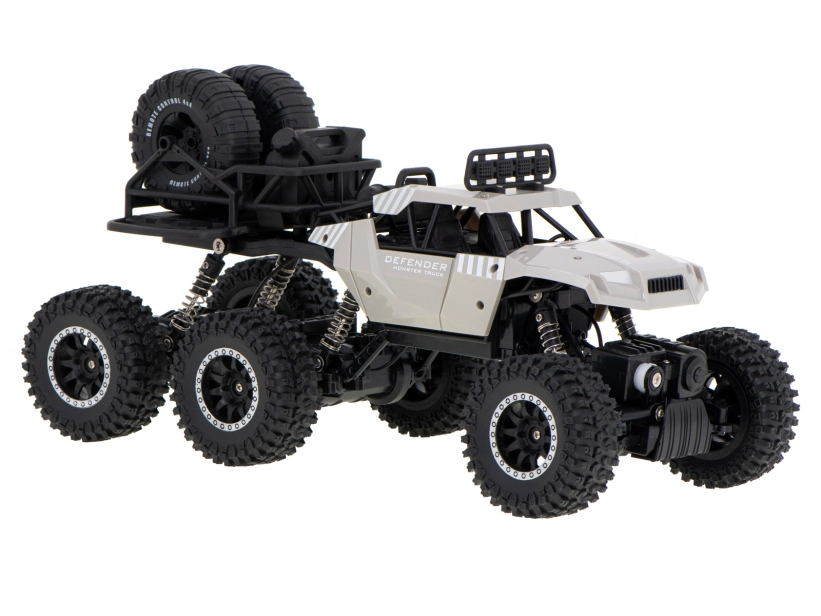 RC crawler Pick up 6x6, stříbrná