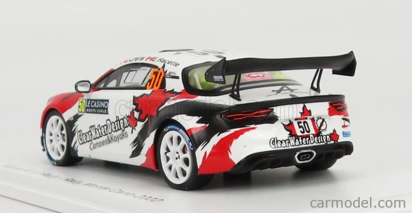 Spark-model Renault Alpine A110 Rally N 50 Rally Montecarlo 2022 I.crerar - E.racette 1:43 Bílá Červená Černá