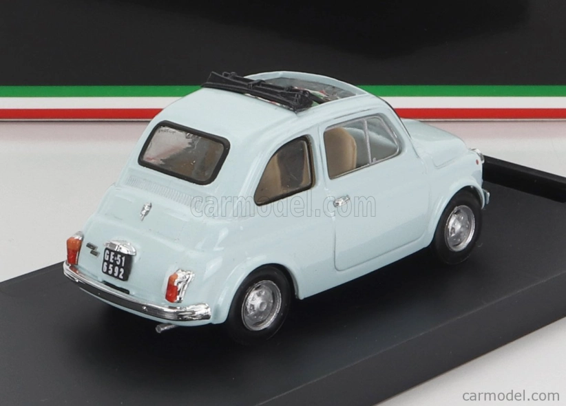 Brumm Fiat 500r Tetto Aperto 1972 1:43 Azzurro Chiaro