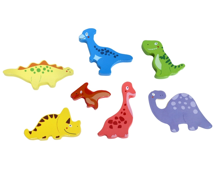 2Kids Toys Dřevěné puzzle Dinosauři propojitelné