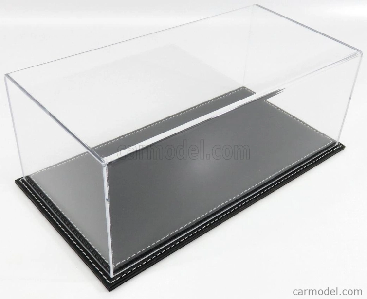 Atlantic Vetrina display box Maranello Base In Pelle Nera - Leather Base Black - Lungh.lenght Cm 32.5 X Largh.width Cm 16.5 X Alt.height Cm 12.5 (altezza Interna 11.5 Cm ) 1:18 Plastový Displej