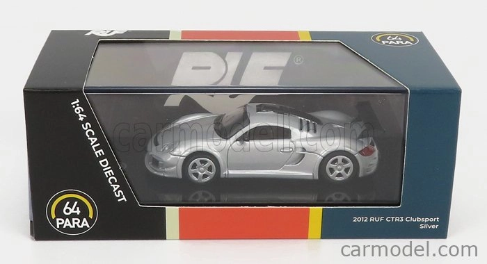 Paragon-models Porsche Ctr3 Ruf Clubsport (základná 911) 2012 1:64 Strieborná